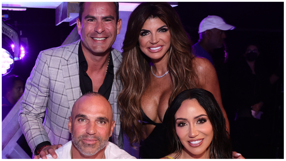 Joe Gorga, Luis Ruelas, Teresa Giudice and Melissa Gorga.