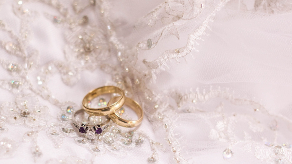Wedding rings.