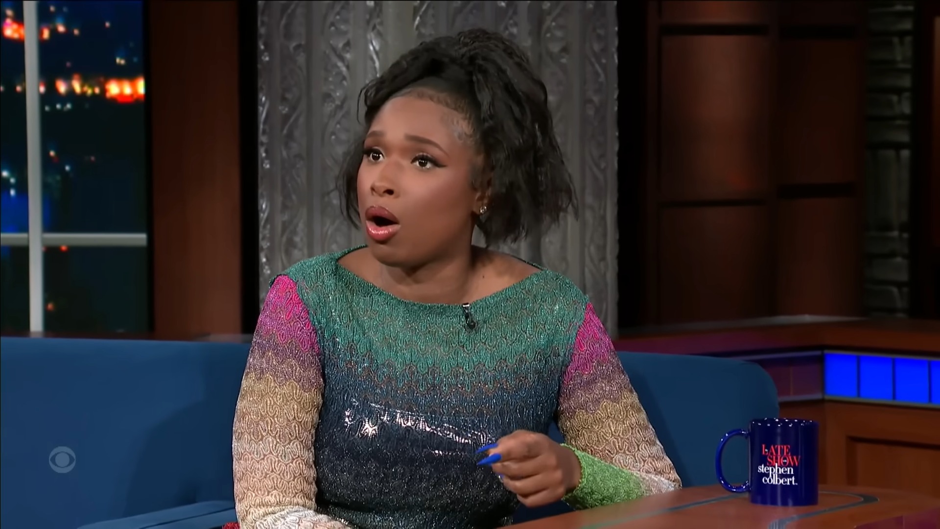 Jennifer Hudson on "The Late Show"