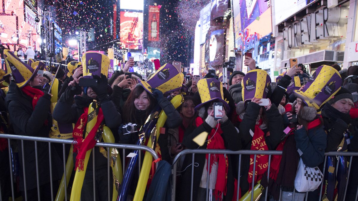 New Year's Eve crowd