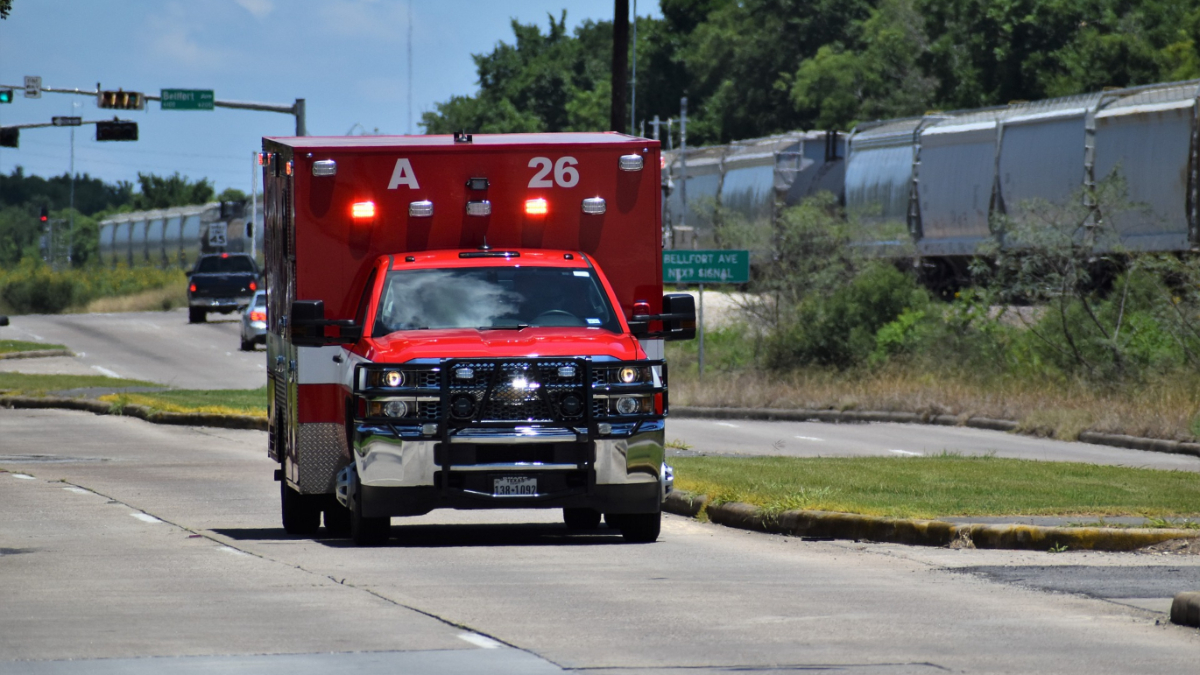 An ambulance.