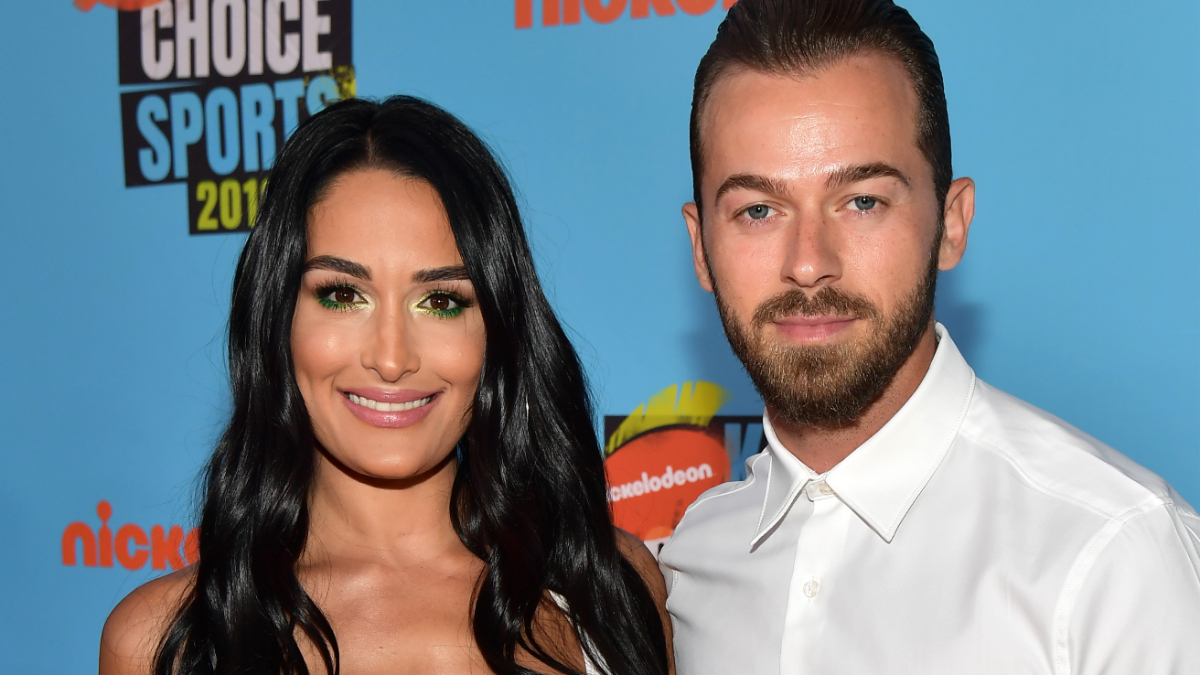 Nikki Bella and Artem Chivintsev.