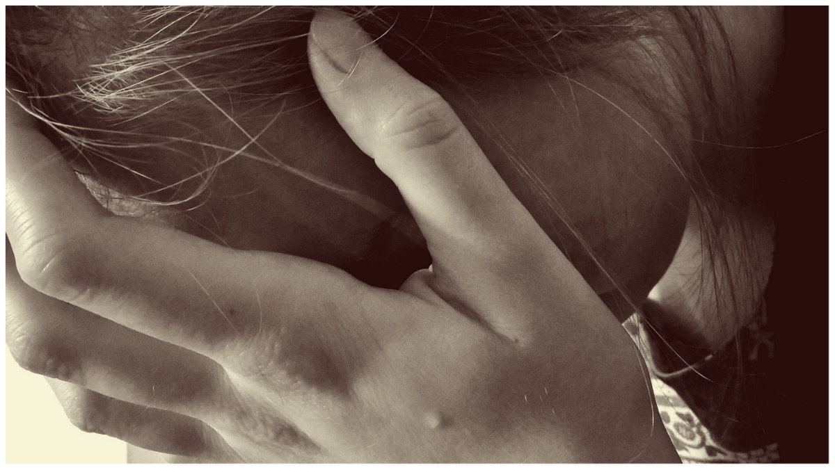 woman crying