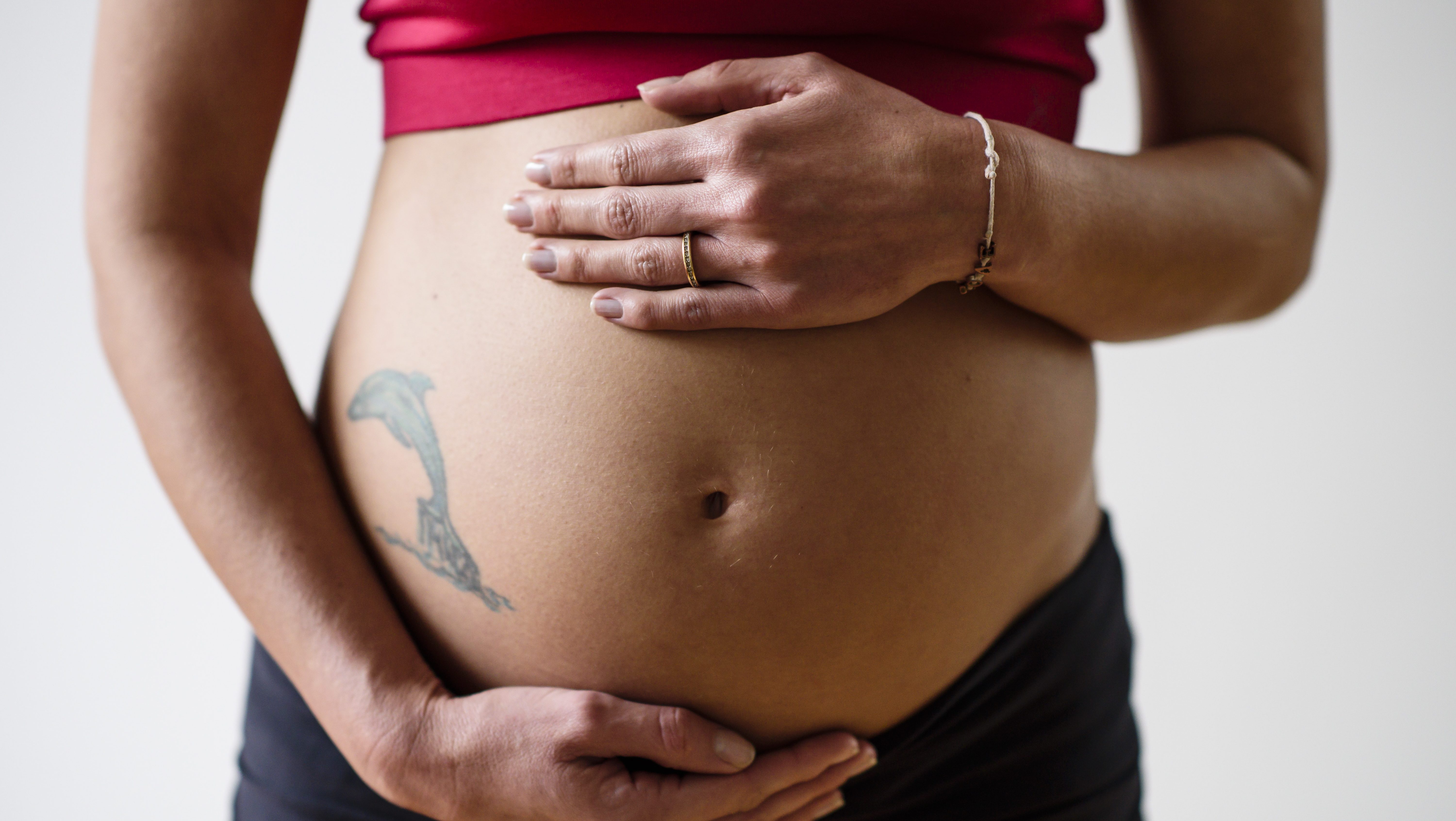 pregnant woman.