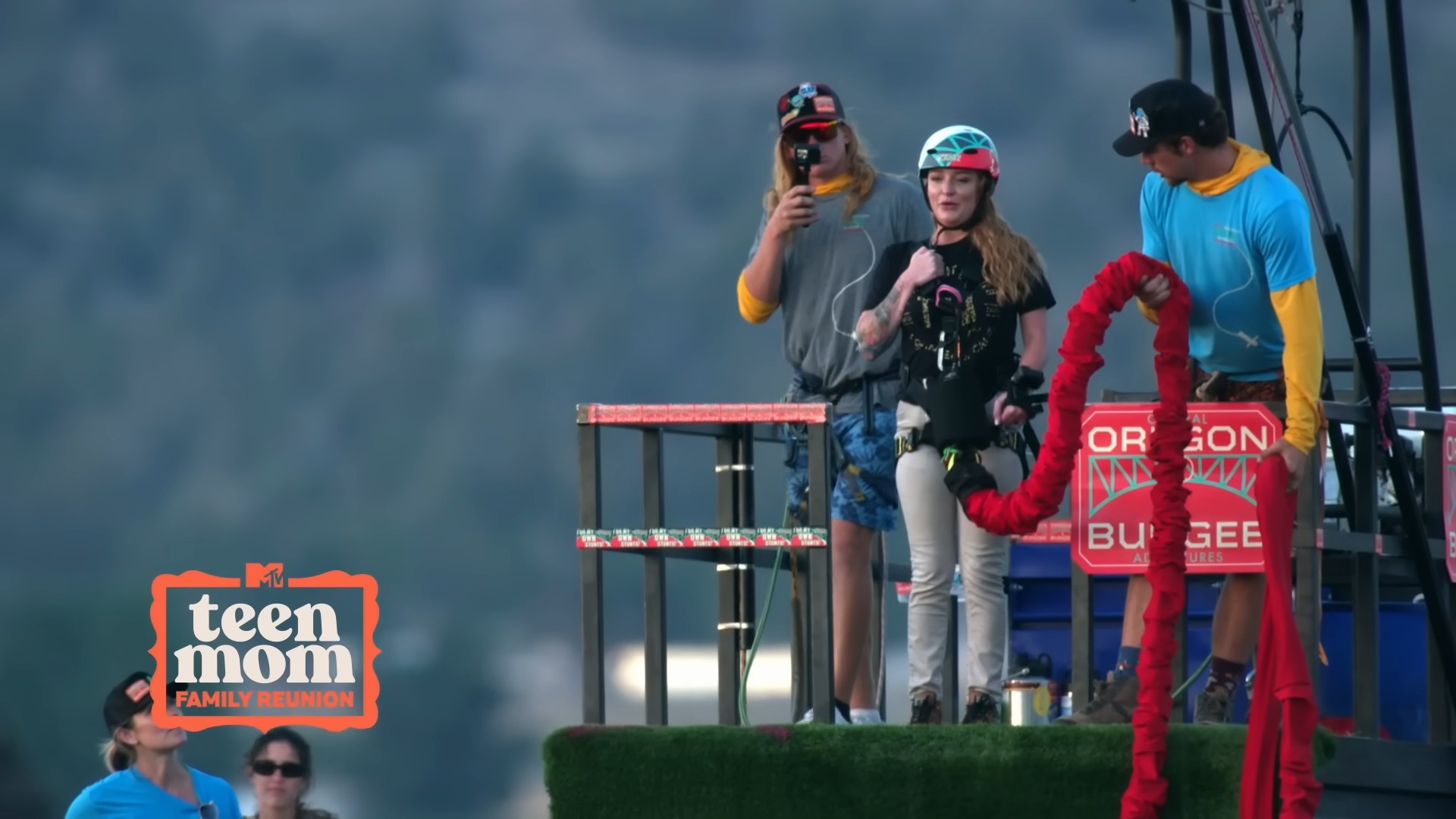 Maci Bookout about to bungee jump