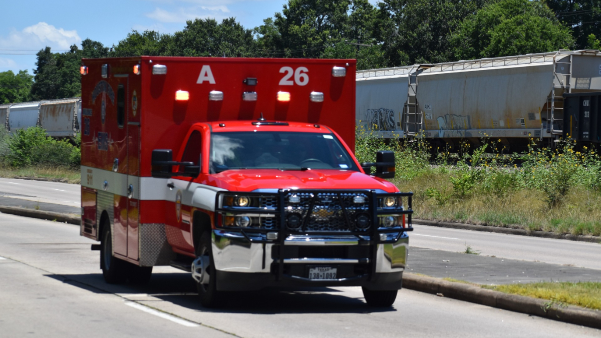 An ambulance.