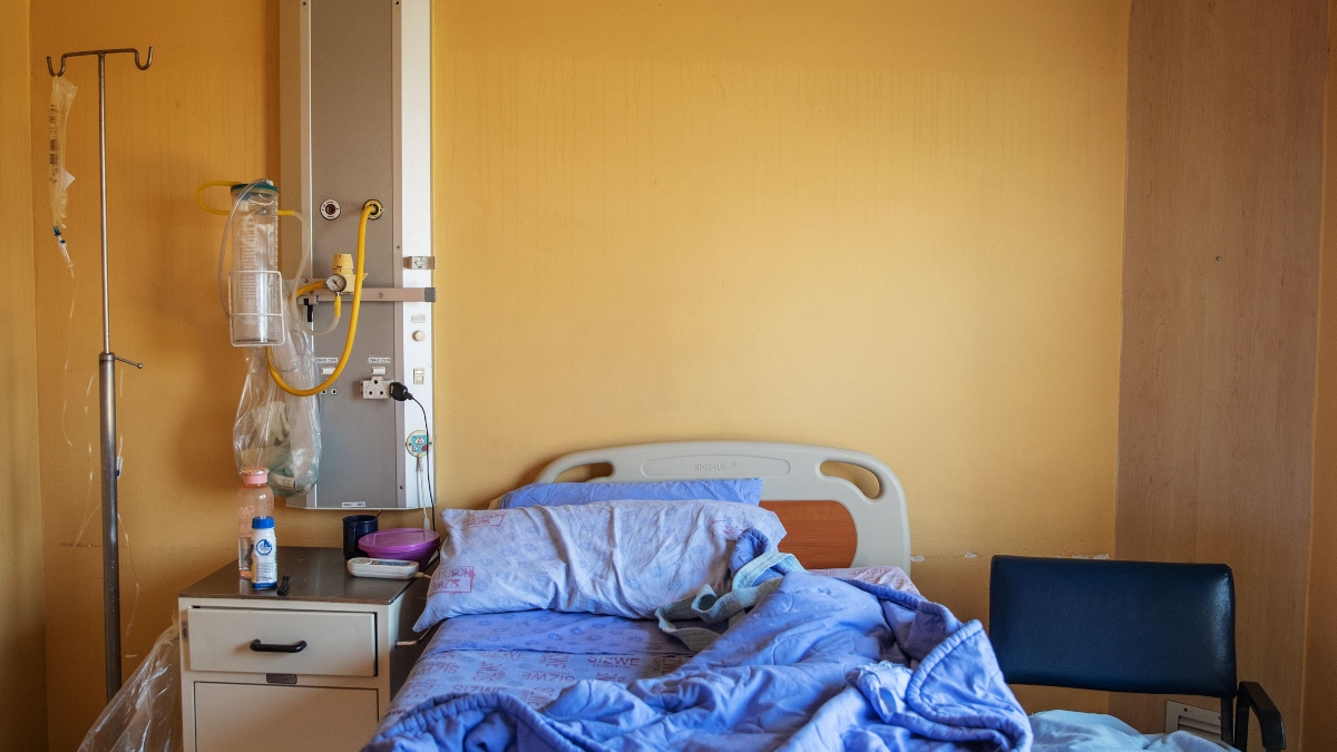 Hospital room in South Africa