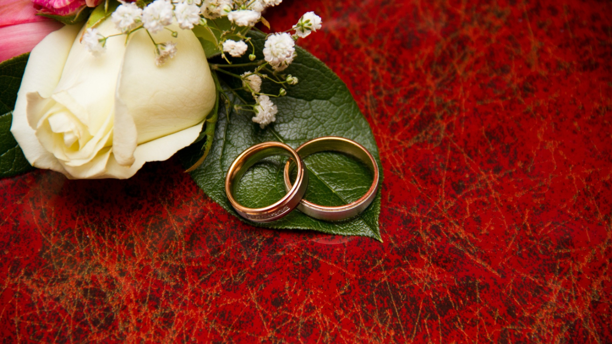 Wedding rings.