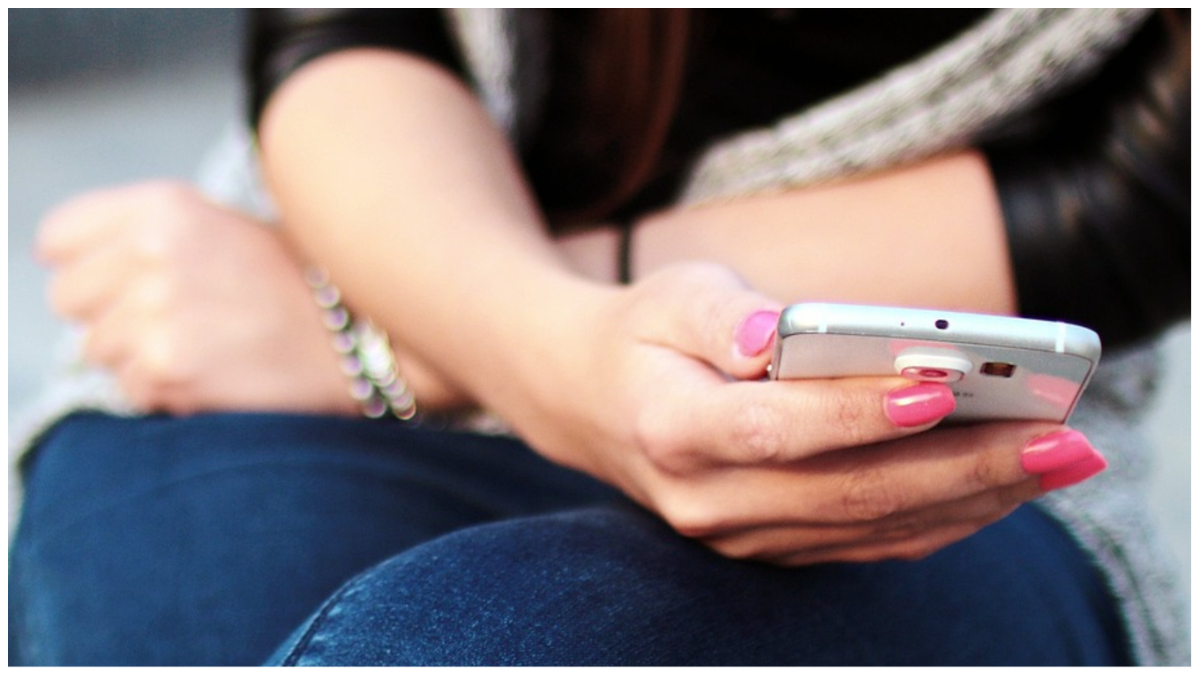 woman on phone