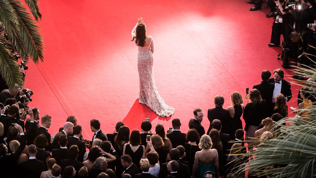 Andie MacDowell on red carpet