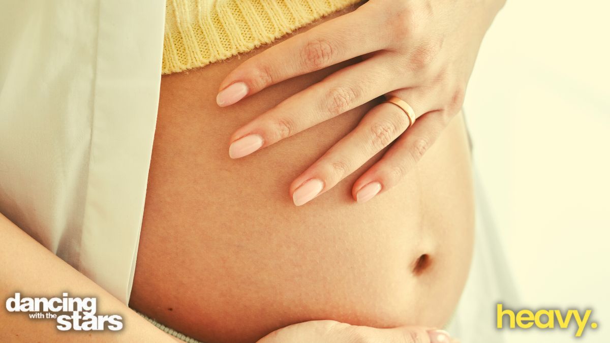 A baby bump.