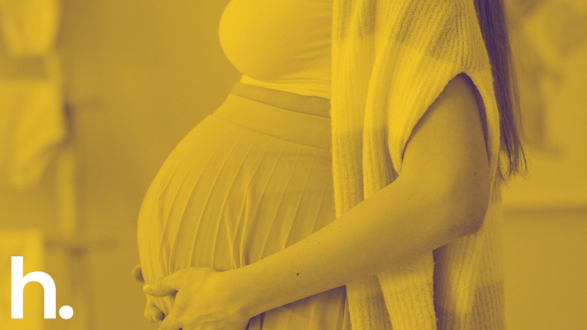 A baby bump.