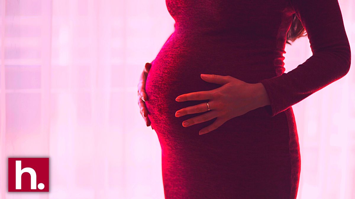 A baby bump.