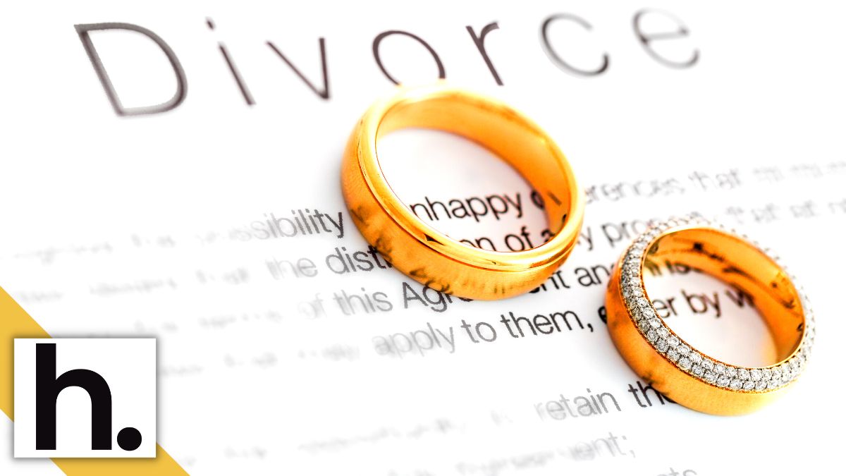 Divorce papers.