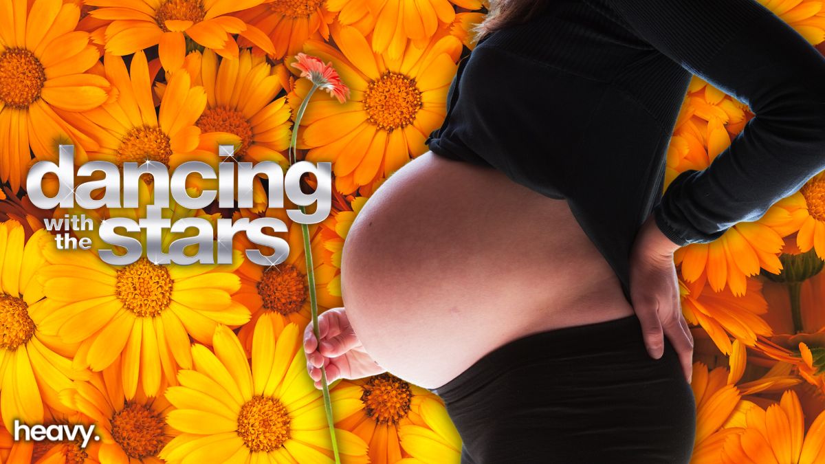 A woman's pregnant belly.