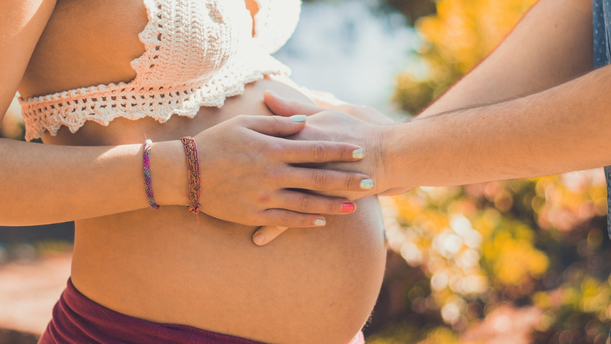 A baby bump.
