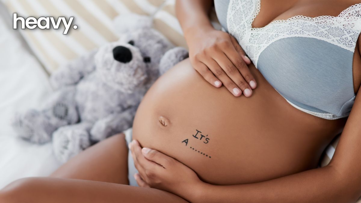 A baby bump.