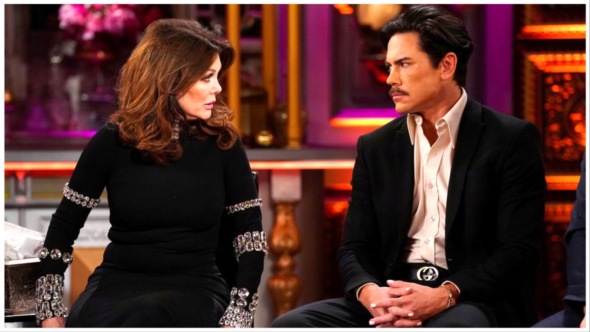 Lisa Vanderpump and Tom Sandoval at the "Vanderpump Rules" season 10 reunion.