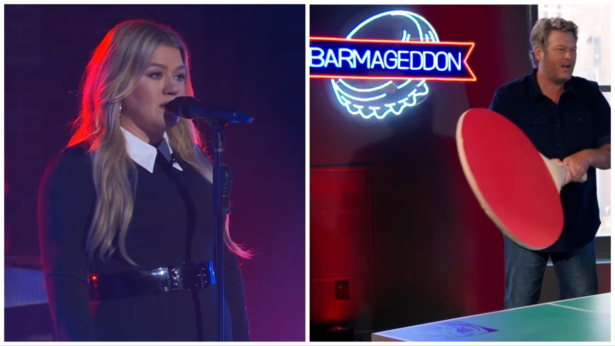 Kelly Clarkson and Blake Shelton