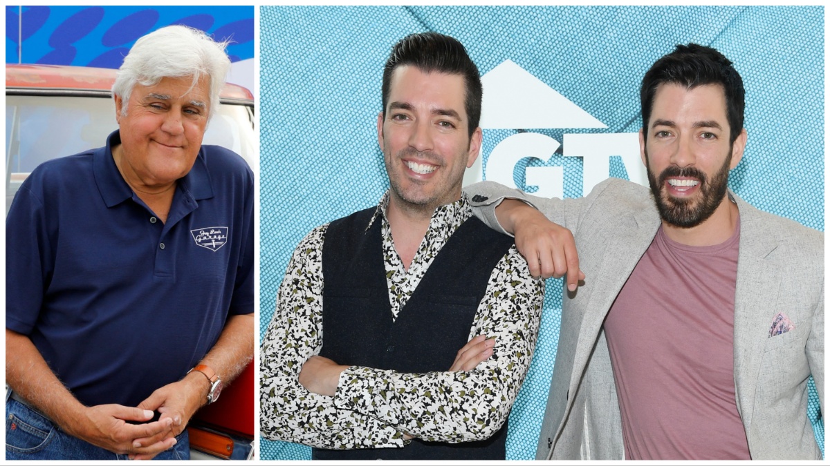Jay Leno, Jonathan Scott, Drew Scott