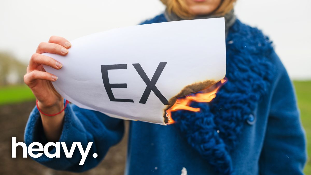 A burning paper.