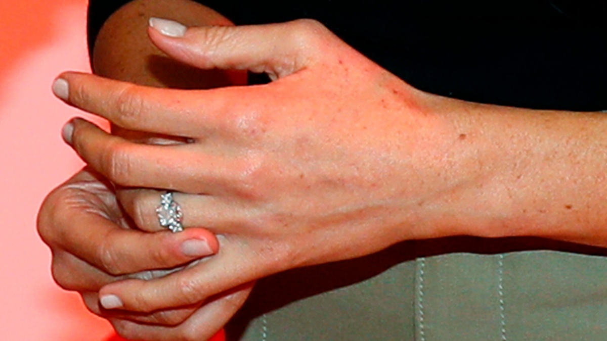 An engagement ring.