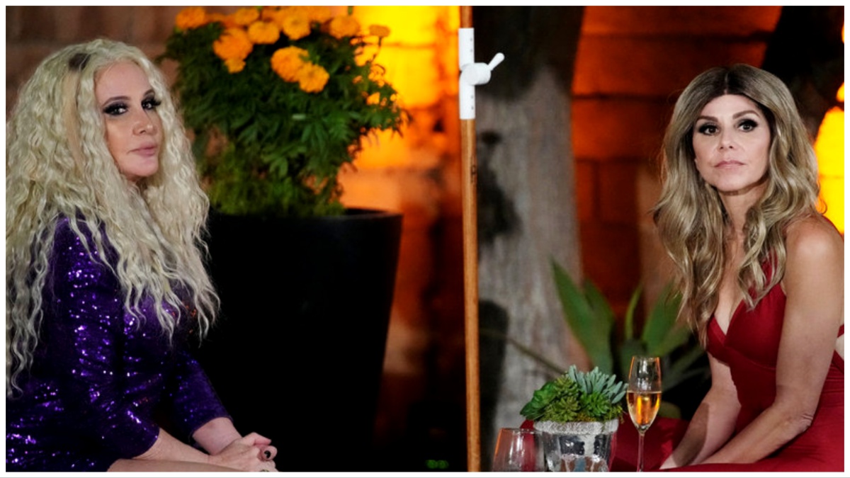 Shannon Beador and Heather Dubrow have an intense conversation in RHOC season 17.
