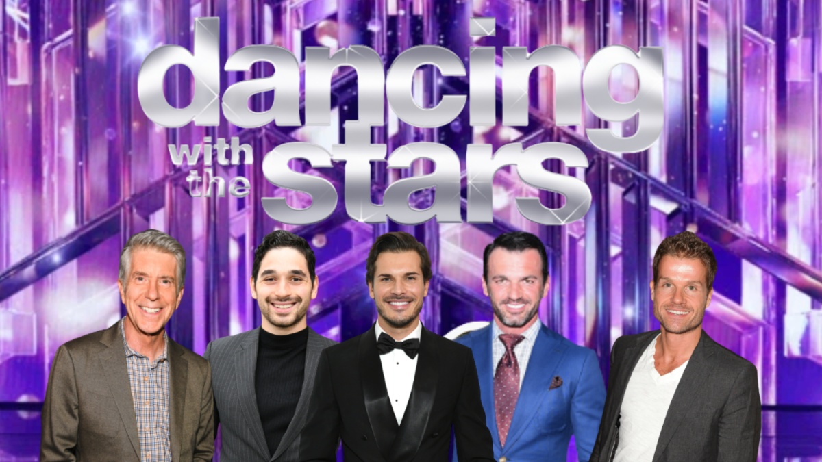 Tom Bergeron, Alan Bersten, Gleb Savchenko, Tony Dovolani, and Louis Van Amstel.