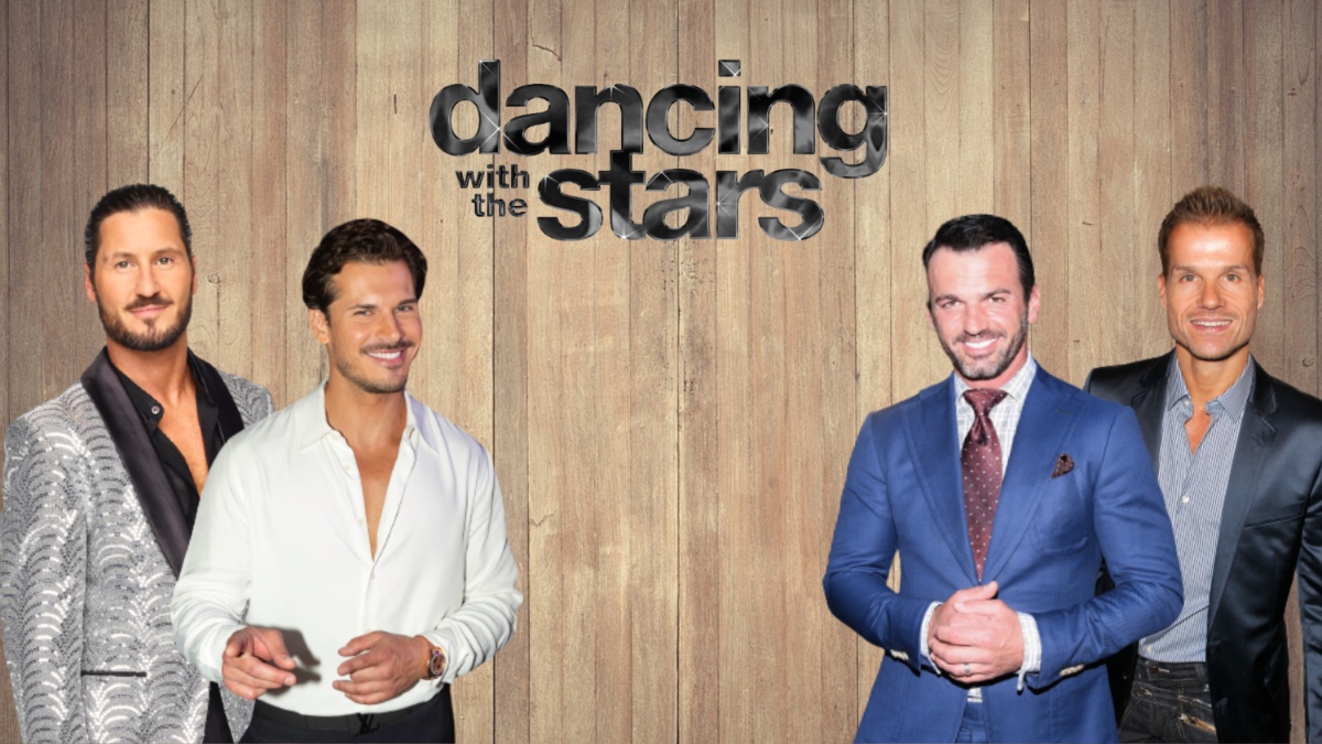 Val Chmerkovskiy, Gleb Savchenko, Tony Dovolani, and Louis Van Amstel.
