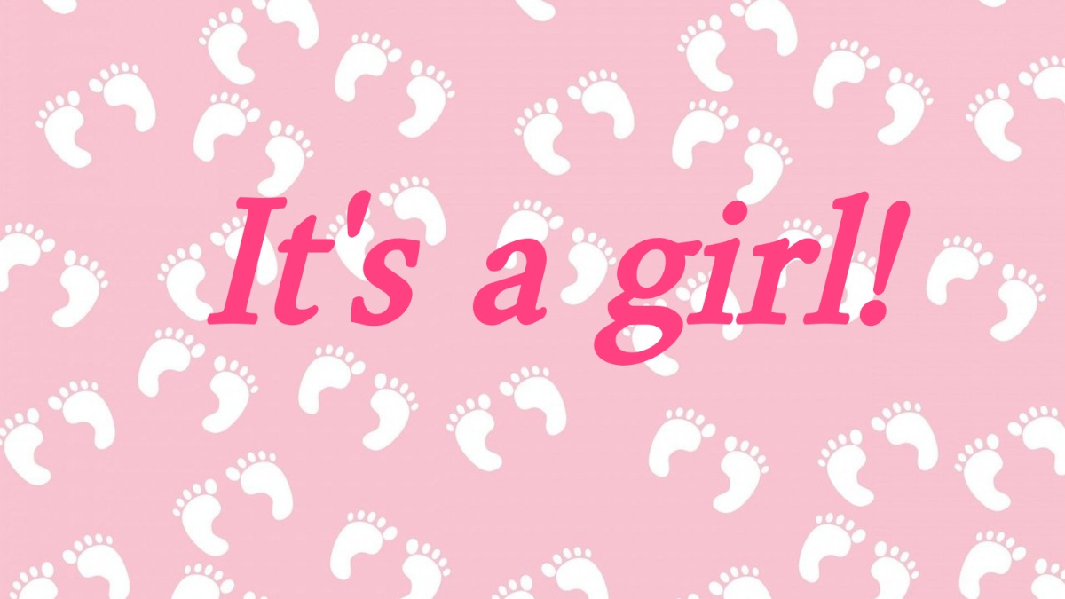 It'a a girl sign.