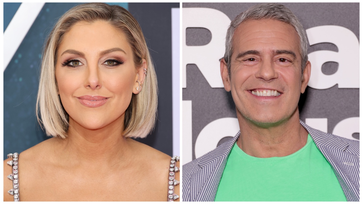 Gina Kirschenheiter and Andy Cohen.