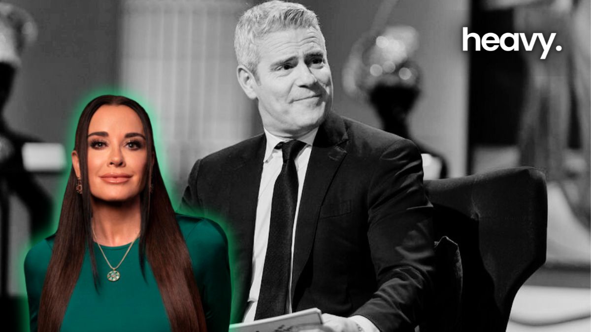 Kyle Richards and Andy Cohen.
