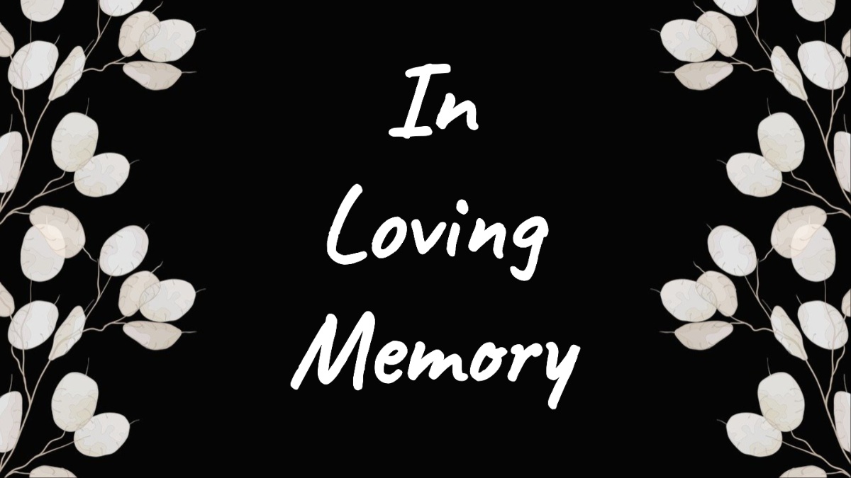 In loving memory.