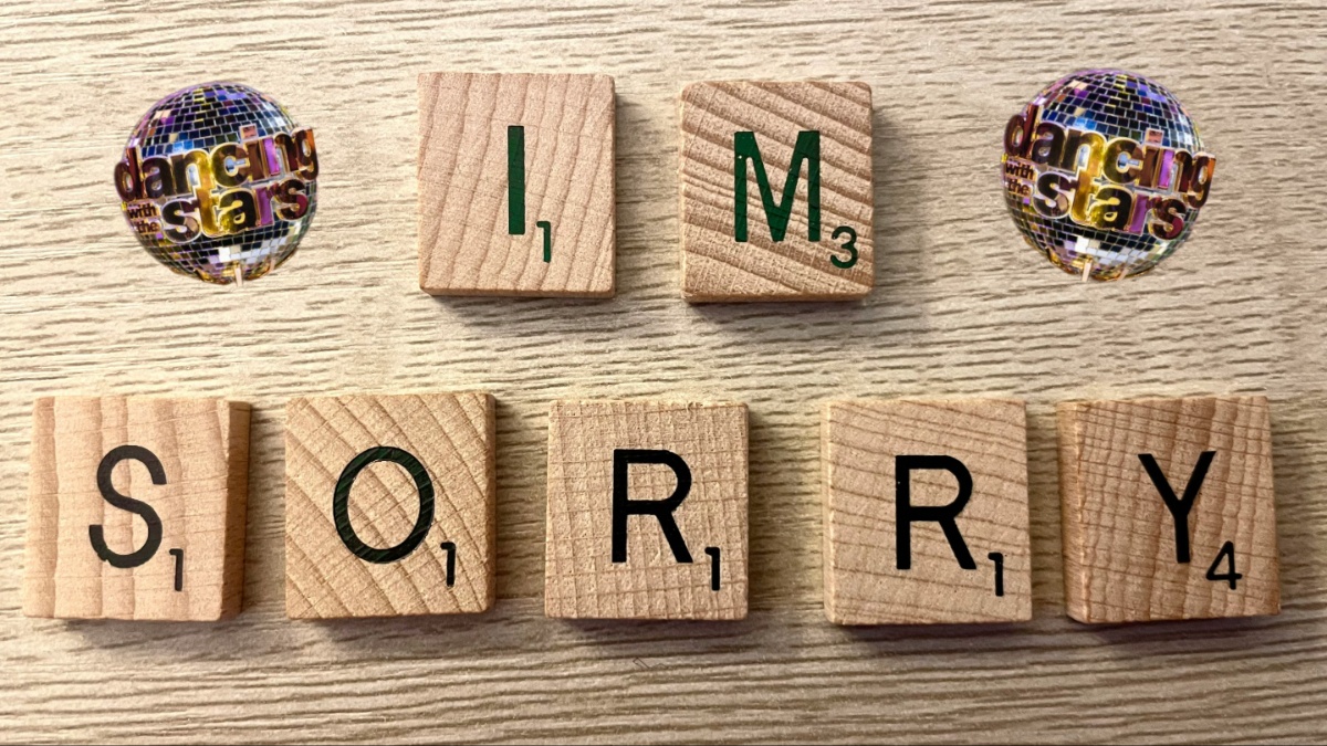 Scrabble tiles.