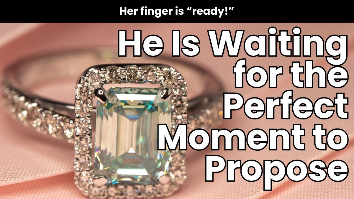An engagement ring.