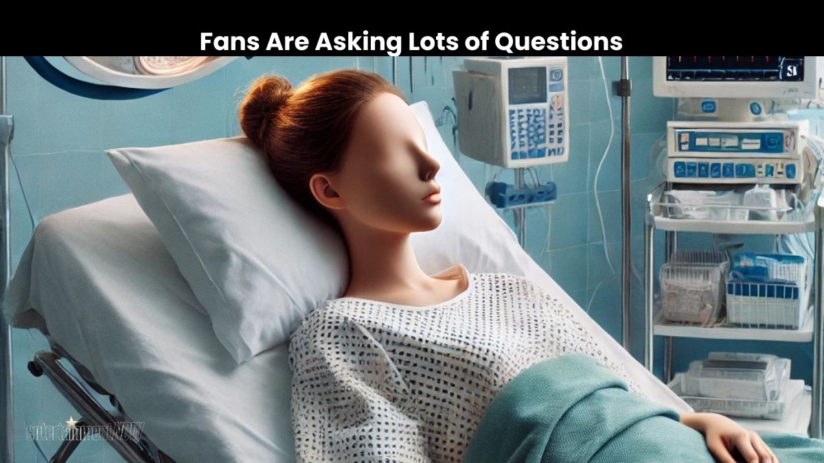 A woman in the hospital.