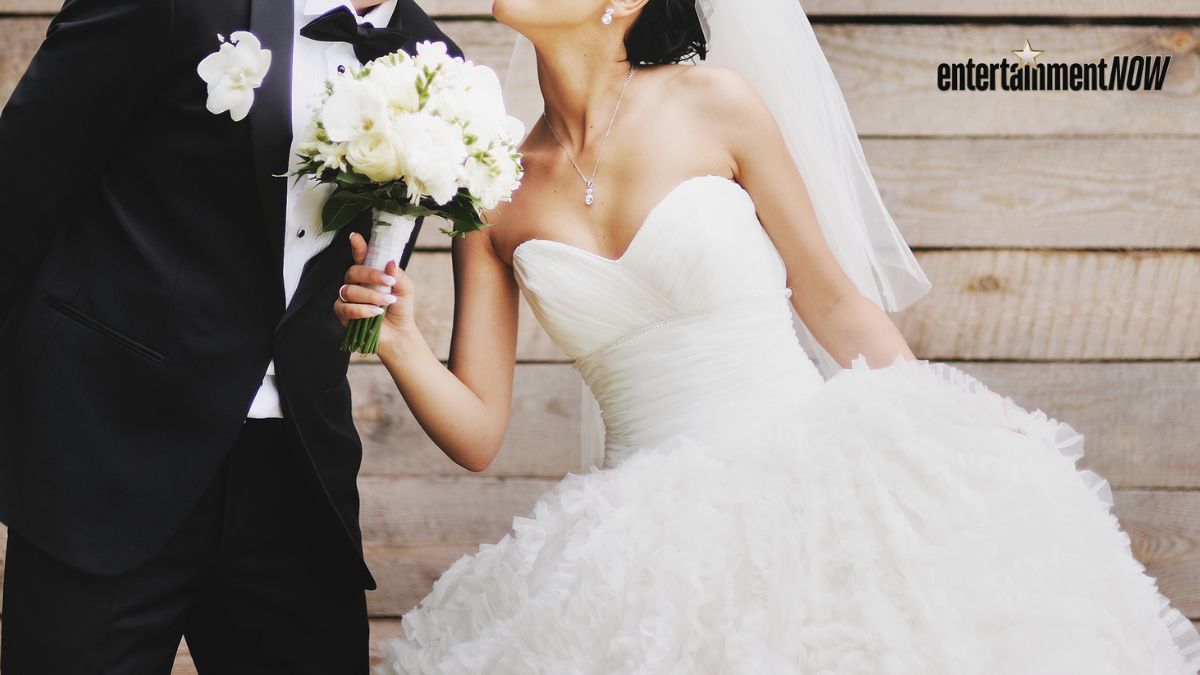 A bride and groom.
