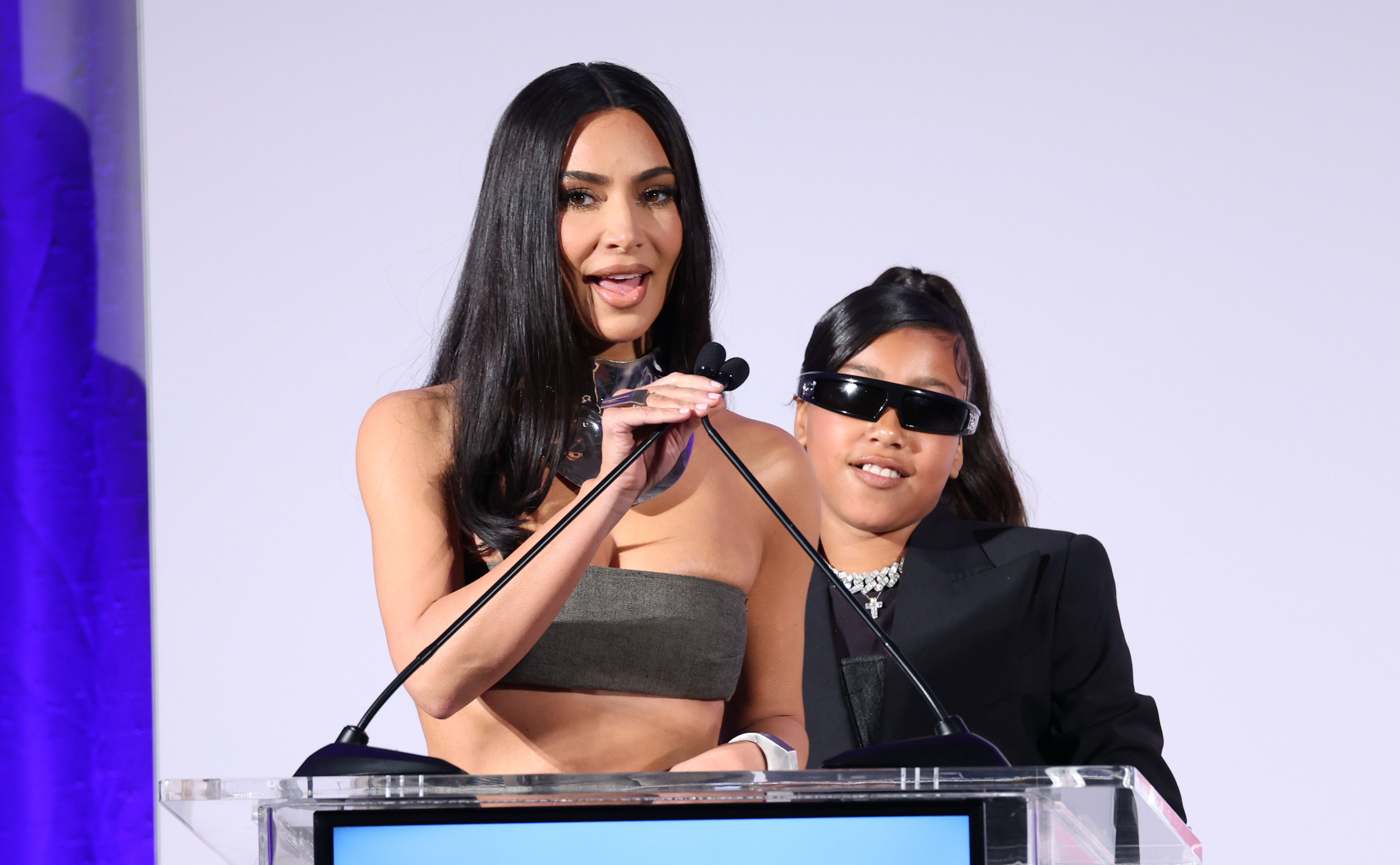 Kim Kardashian and North West