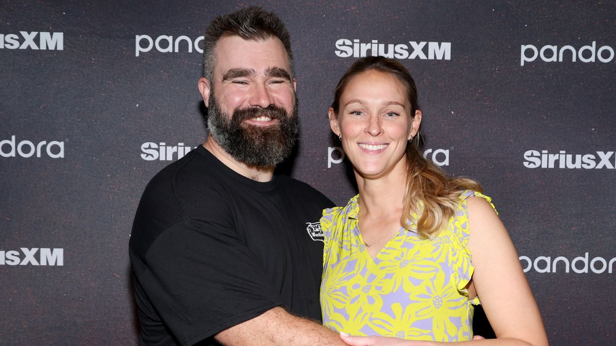 Jason and Kylie Kelce.
