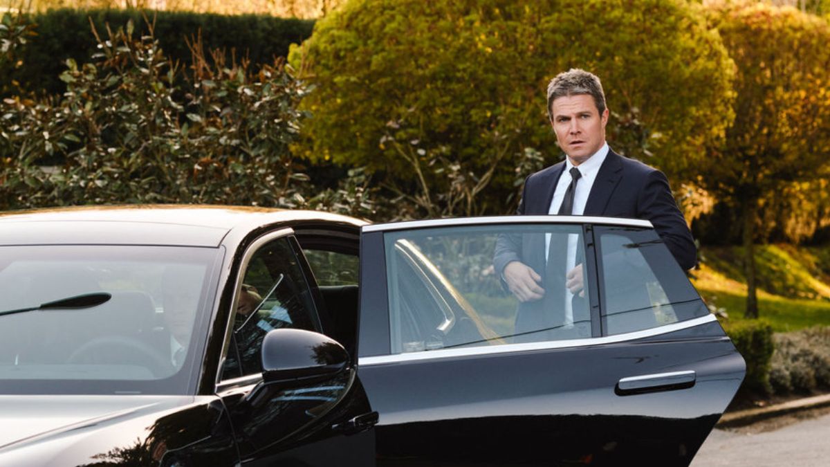 Suits LA star Stephen Amell as Ted Black