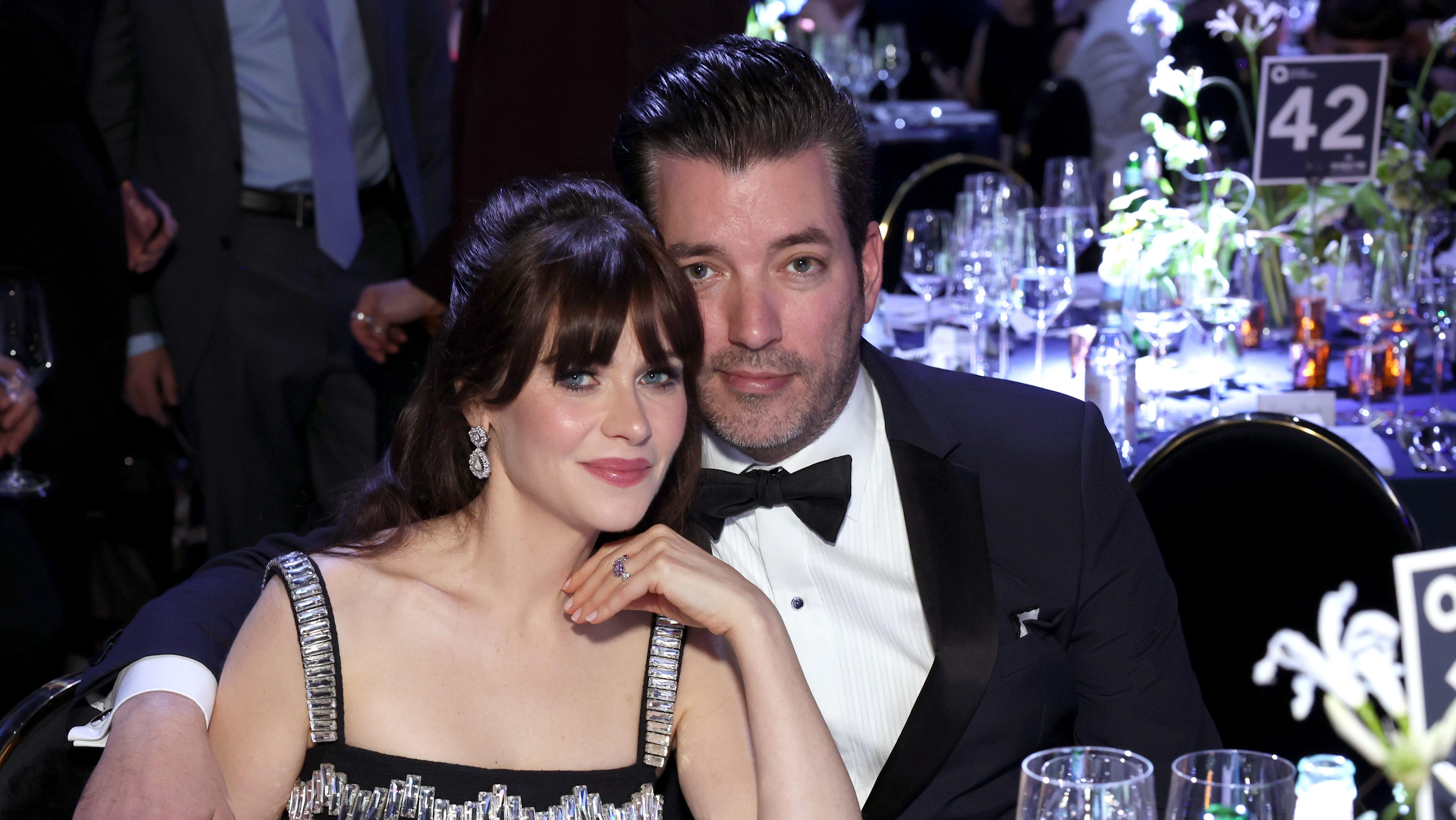 Zooey Deschanel and Jonathan Scott
