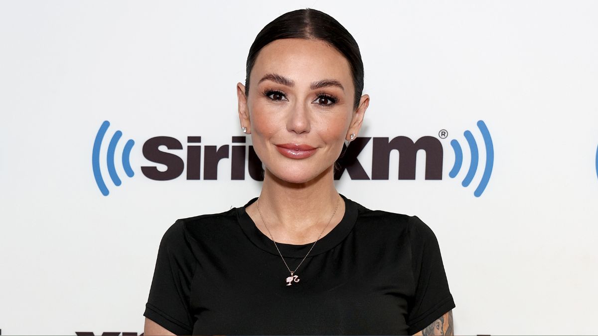 Jenni "JWoww" Farley visits SiriusXM at SiriusXM Studios on August 01, 2023 in New York City