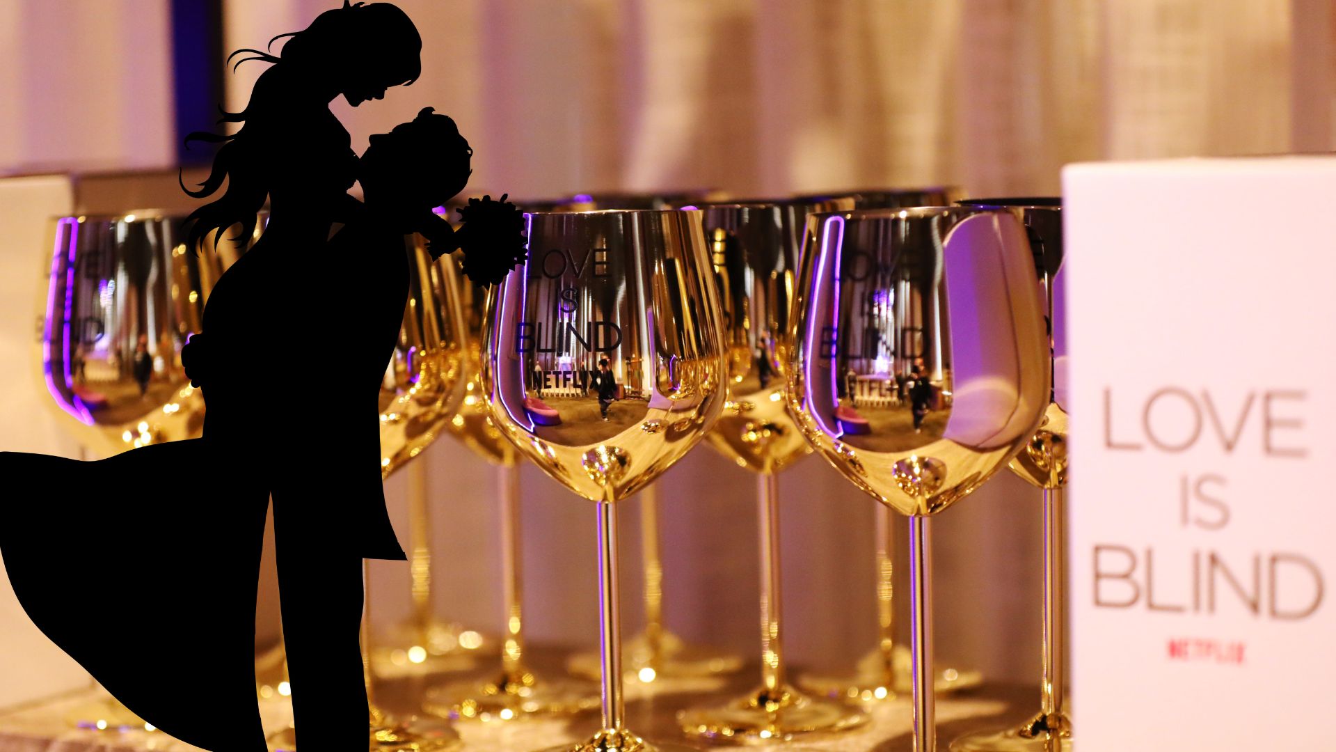 Love Is Blind wine glasses