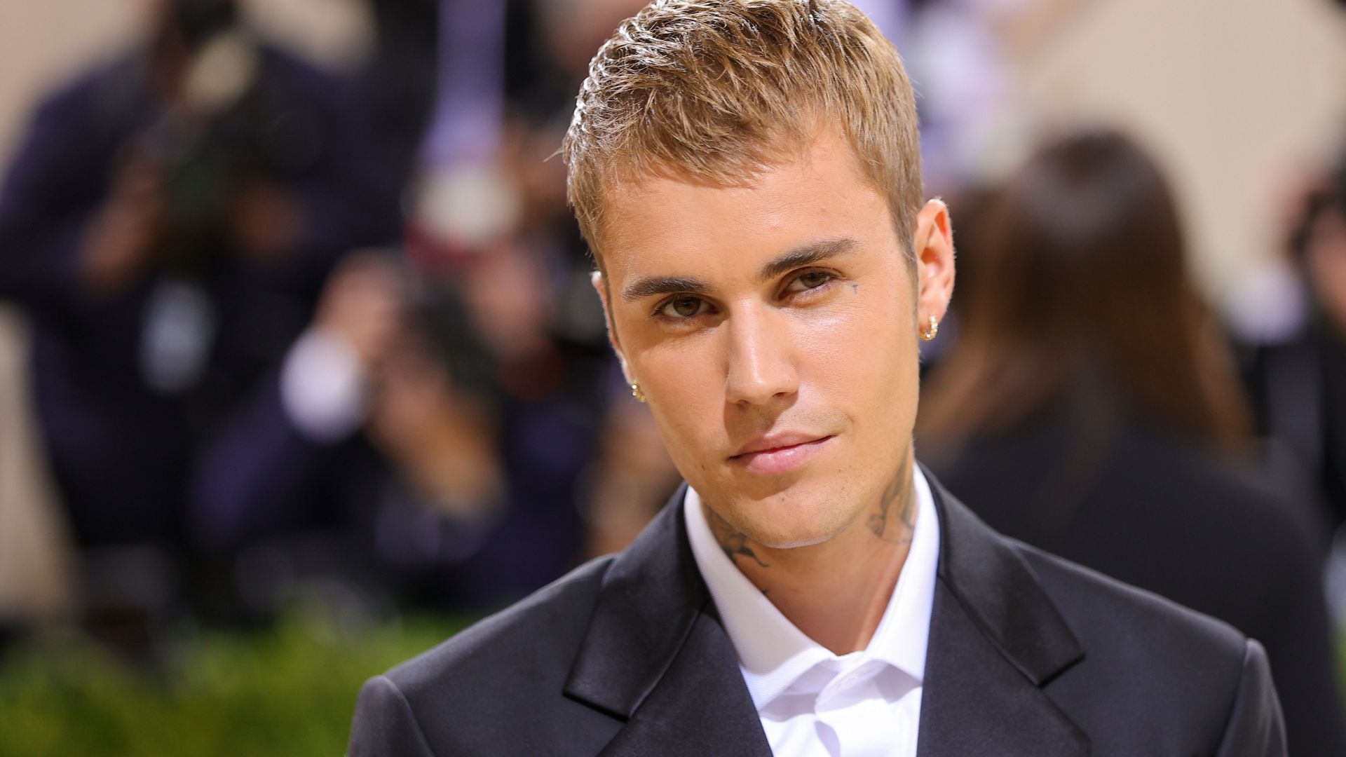 Justin Bieber at the Met Gala in 2021.