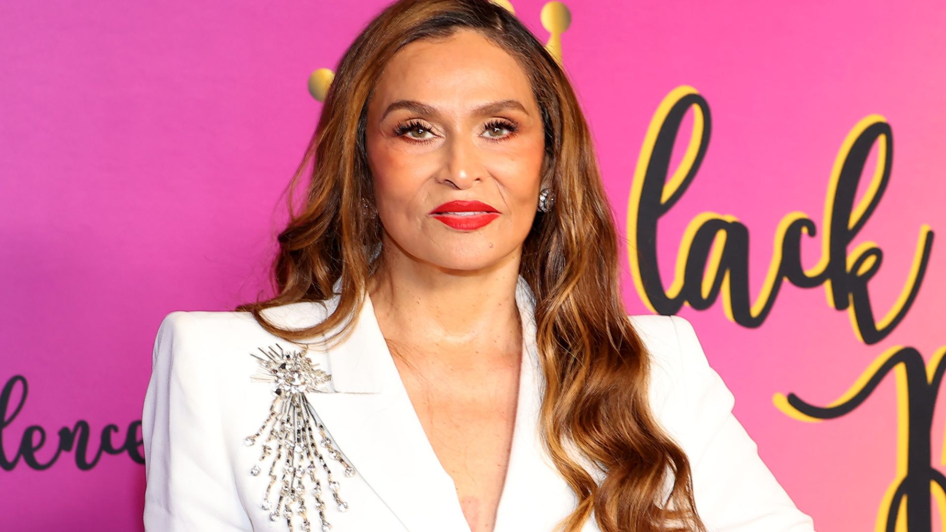 Tina Knowles attends the Black Excellence Brunch on February 08, 2025.