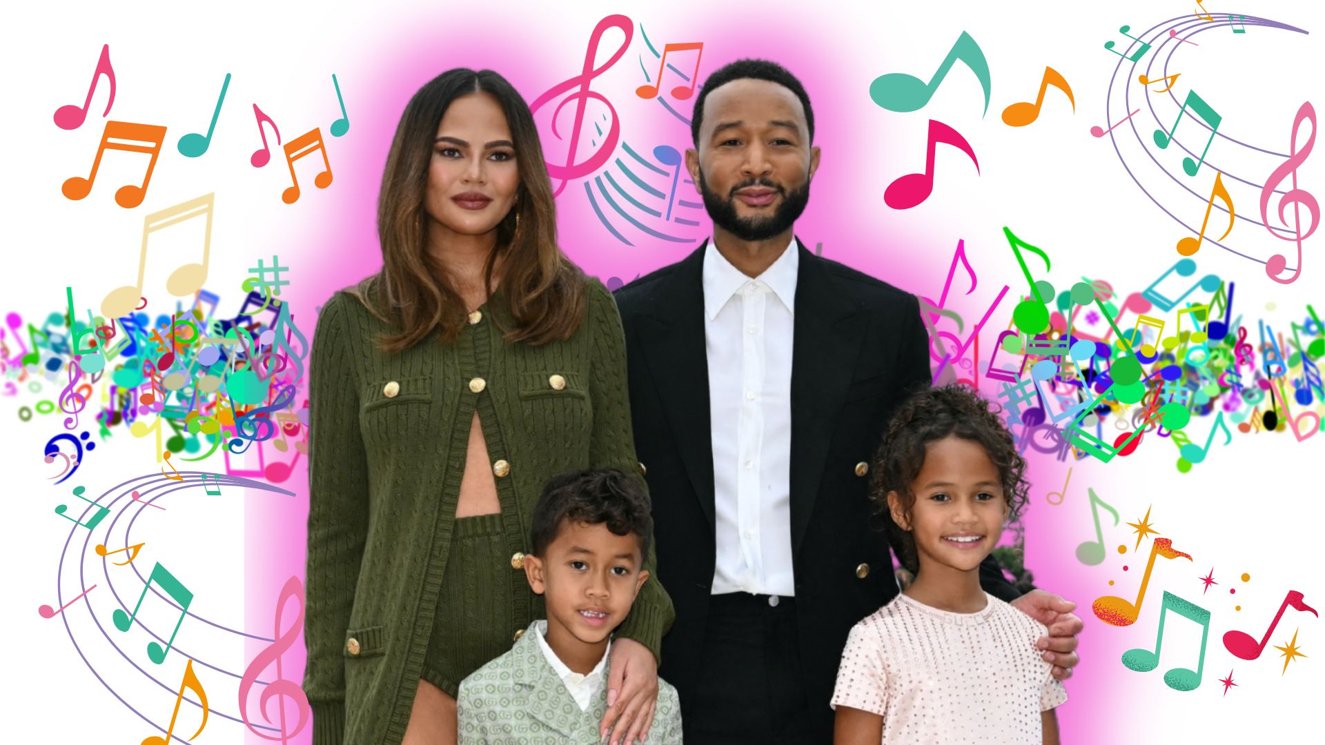 Chrissy Teigen, John Legend and kids