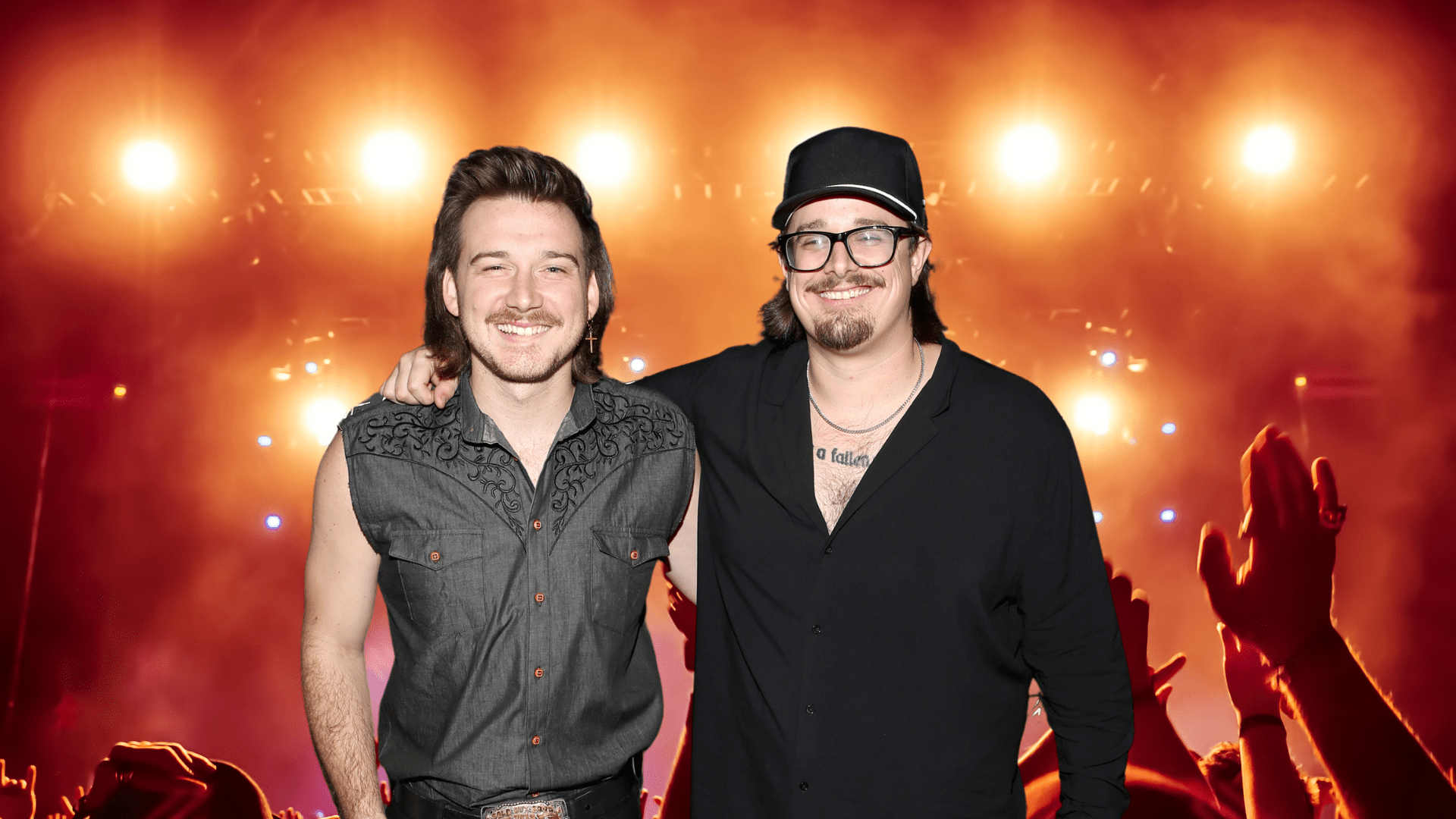 Morgan Wallen and HARDY smiling together