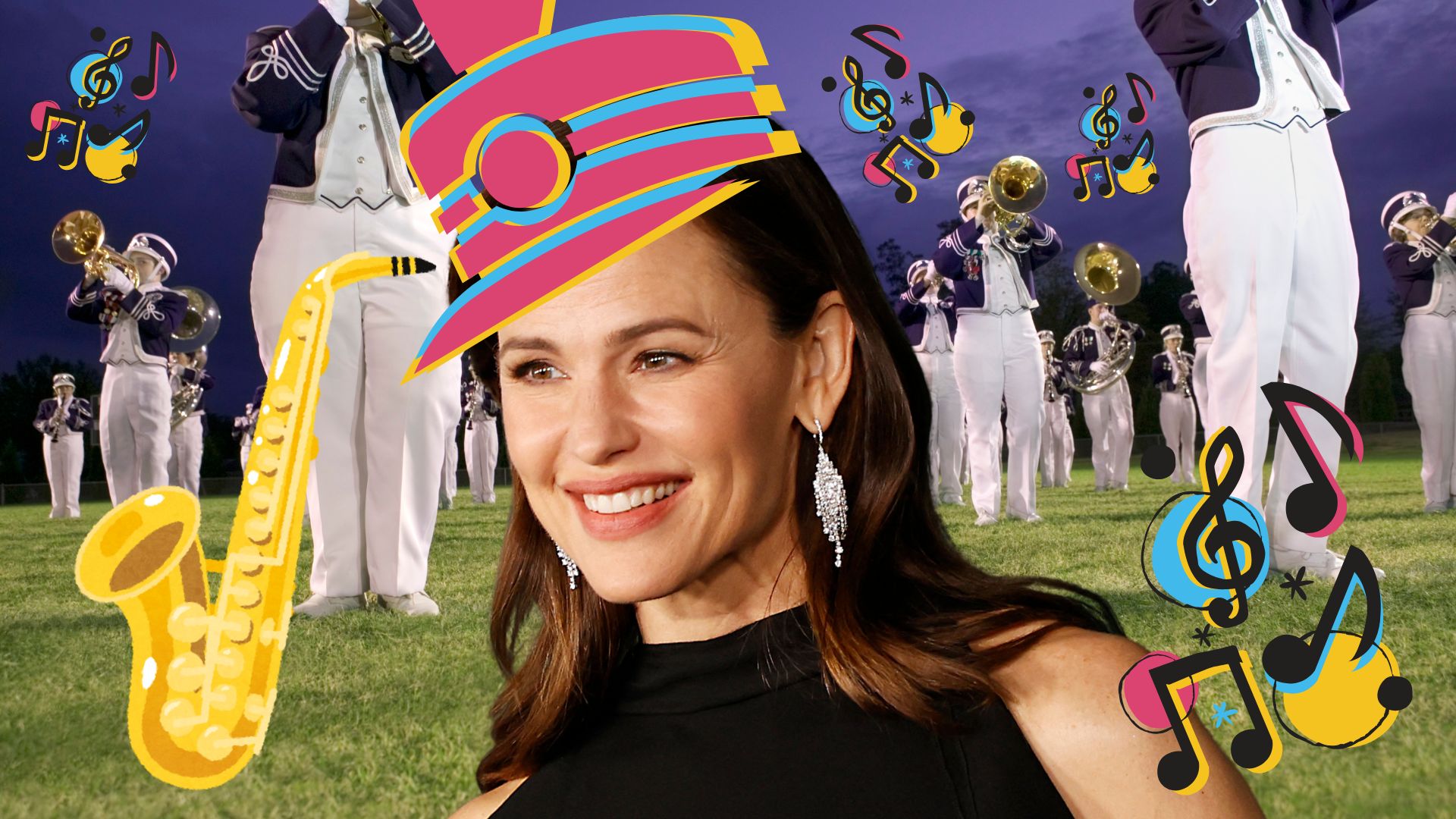 Jennifer Garner Channels Inner Band Geek