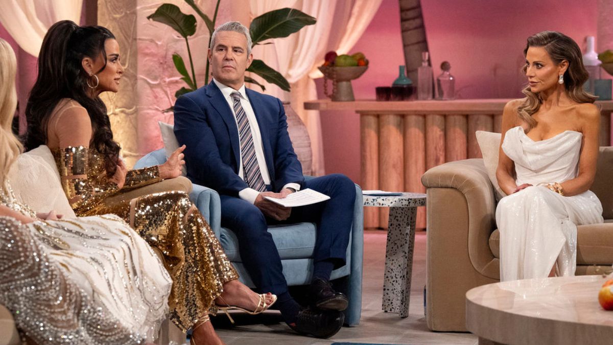 Kyle Richards, Andy Cohen. and Dorit Kemsley