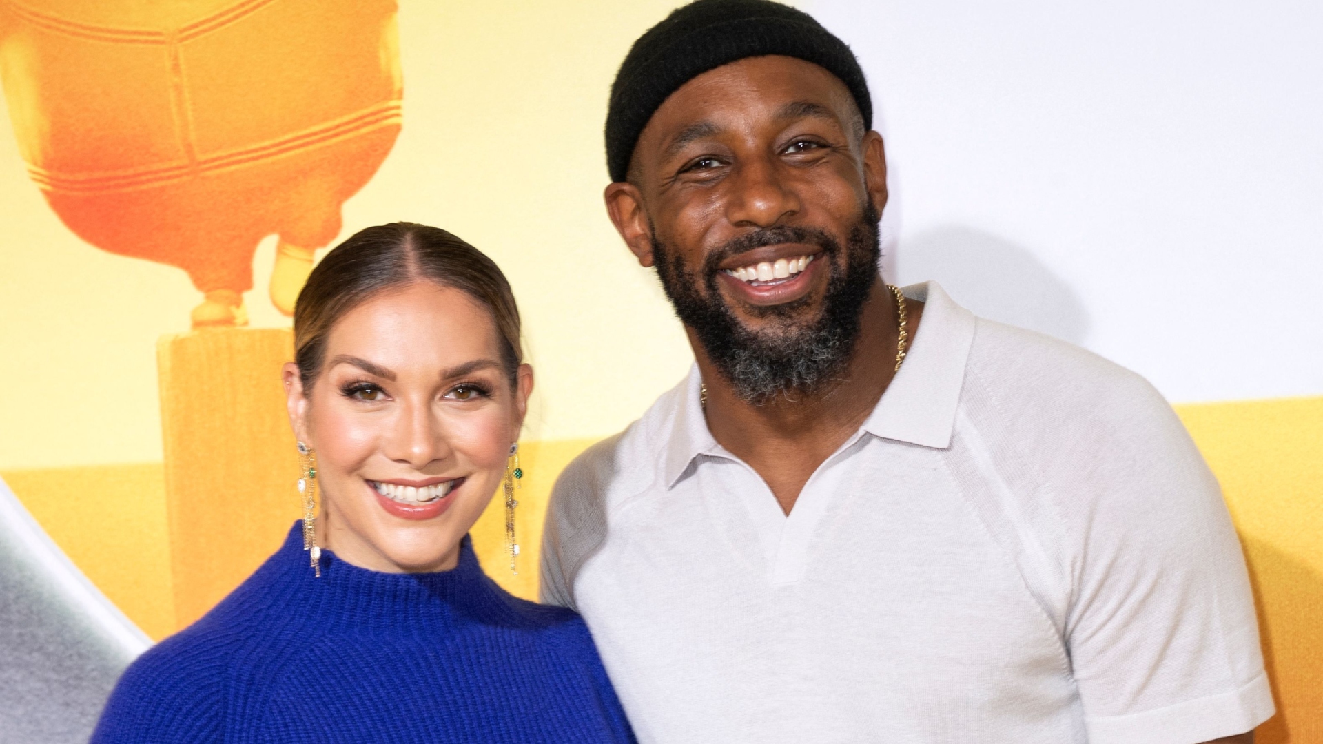 Allison Holker and Stephen Boss smiling